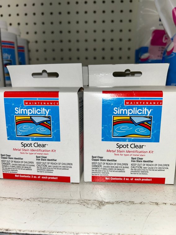 Simplicity Spot Clear metal stain identification kit-2 ounces each-total of 16