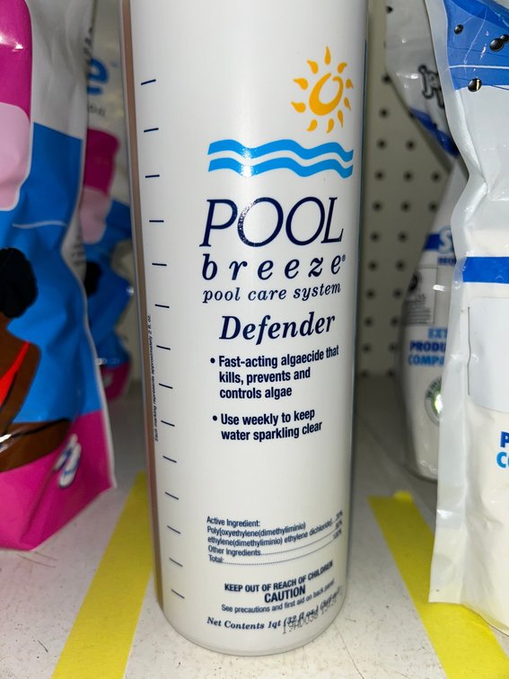 Pool Breeze Defender algicide-1 quart bottle-total of 2