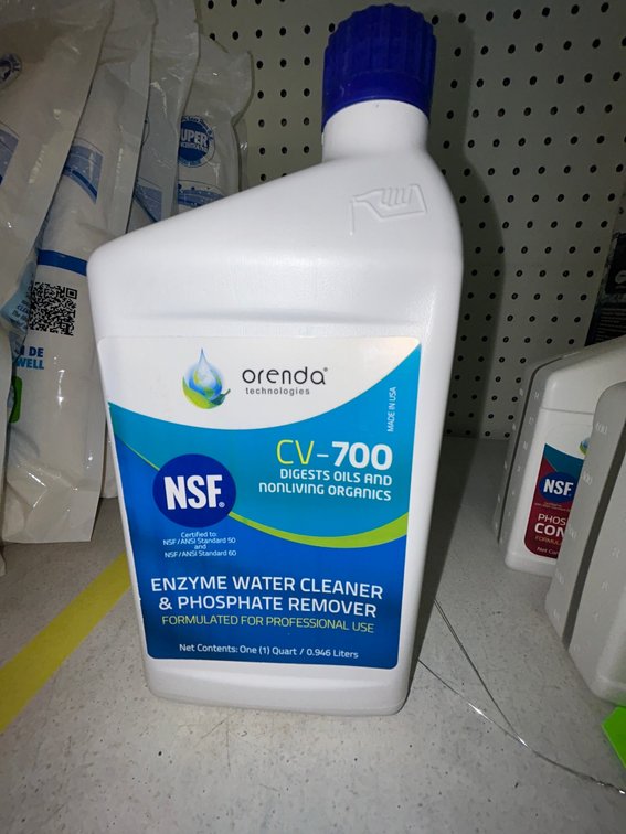 Orenda CV700 enzyme water cleaner and phosphate remover-1 quart size-total of 3