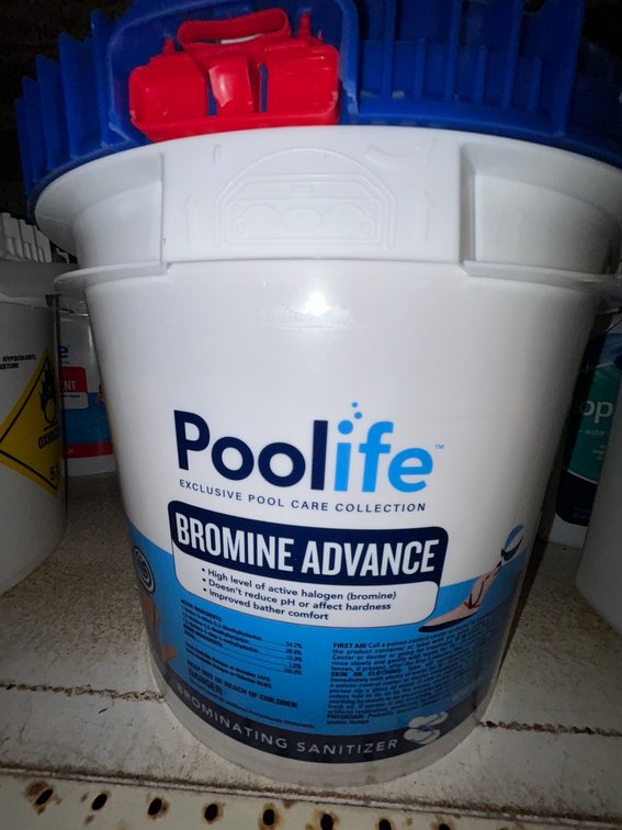 Poolife Bromine Advance-one 25 pound bucket