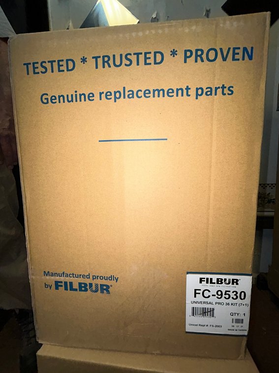 DE grids Filbur FC9530 universal pro 36 square foot kit-7 full and 1 partial-for FNS36 plus and Haywards