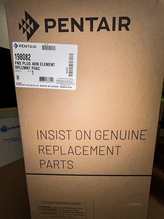DE grids Pentair #198082, FNS Plus, 48" element replacement pack kit-7 full, 1 partial-for FNS48 Hayward