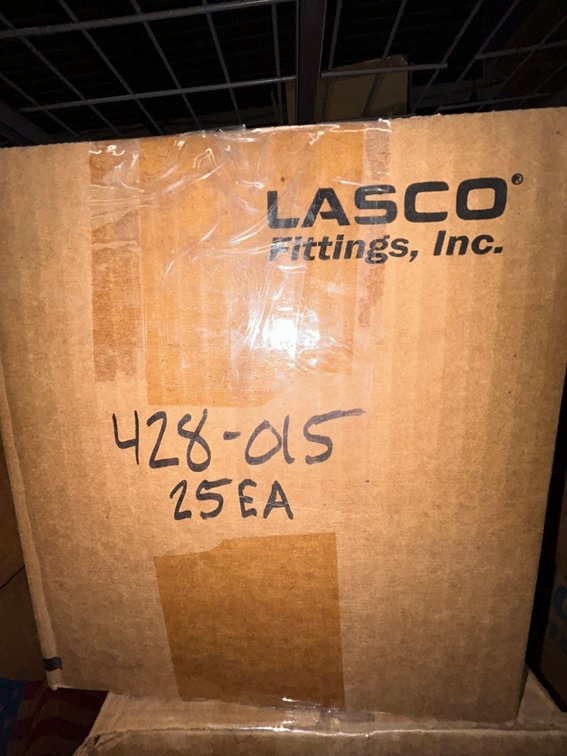 Lasko Westlake PVC SCH40 fittings-828-015, 1 1/2" coupling extra long sockets-box of 25