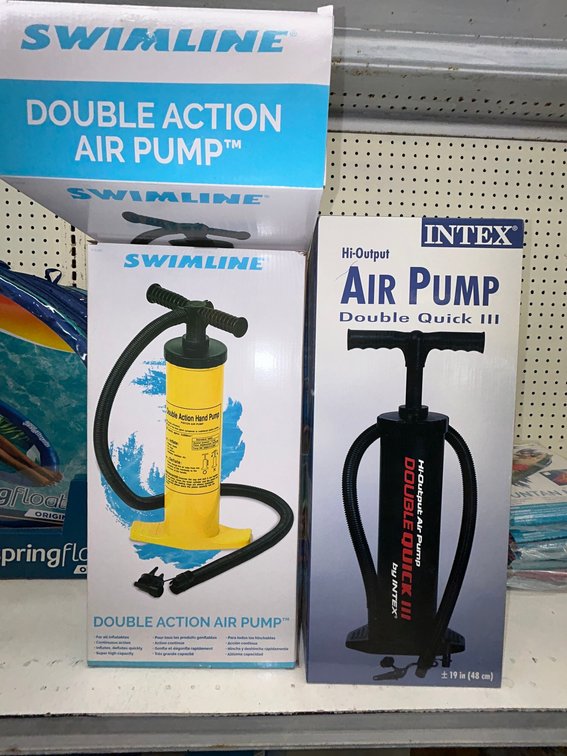 Swimline and Intex double action air pump inflators-quantity 5