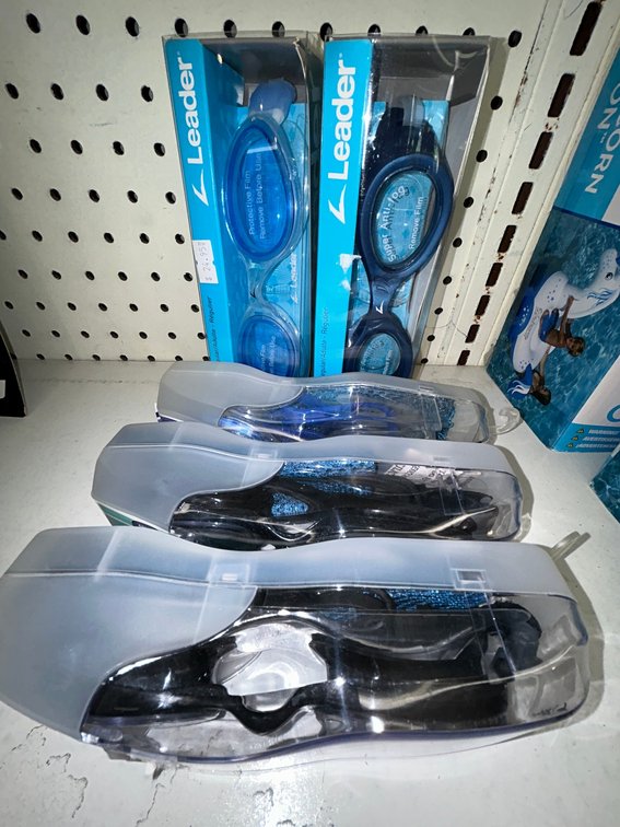 5 Assorted swim goggles