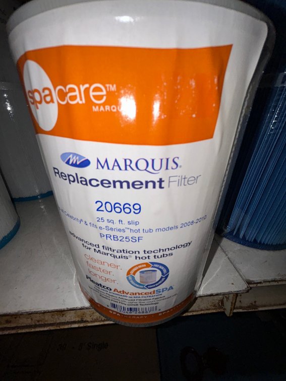 Marquis cartridge filter #20669-quantity 4