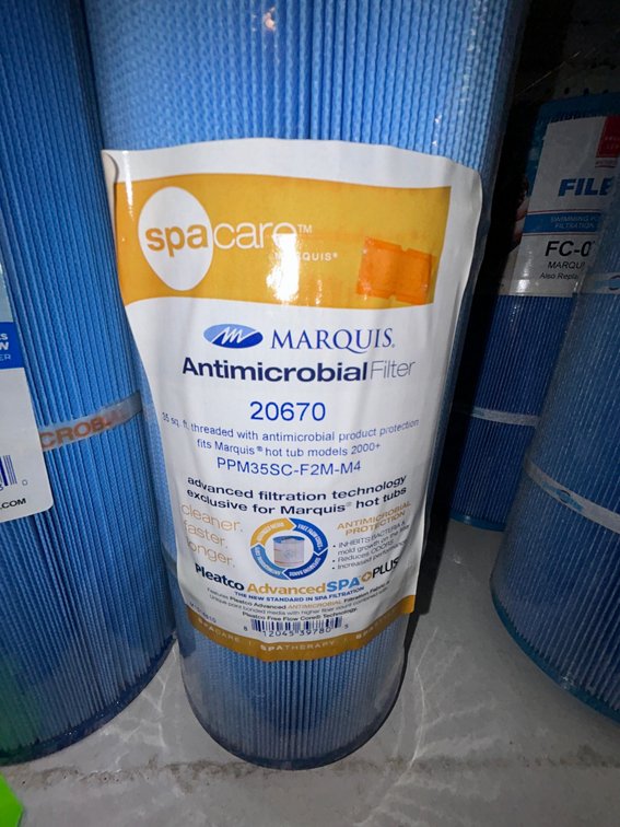 Marquis cartridge filter #20670-quantity 1