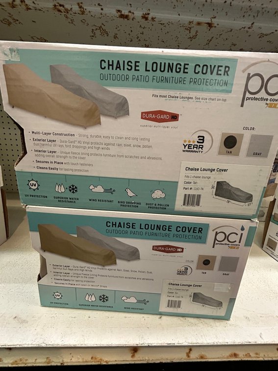 PCI chaise lounge cover-tan-model #1160-TN-quantity 2