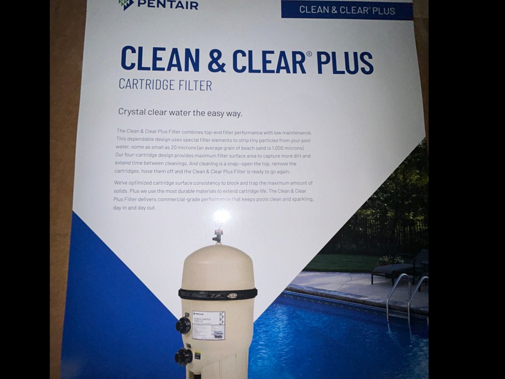 Pentair Clean & Clear Plus 420 cartridge filter-model #160301