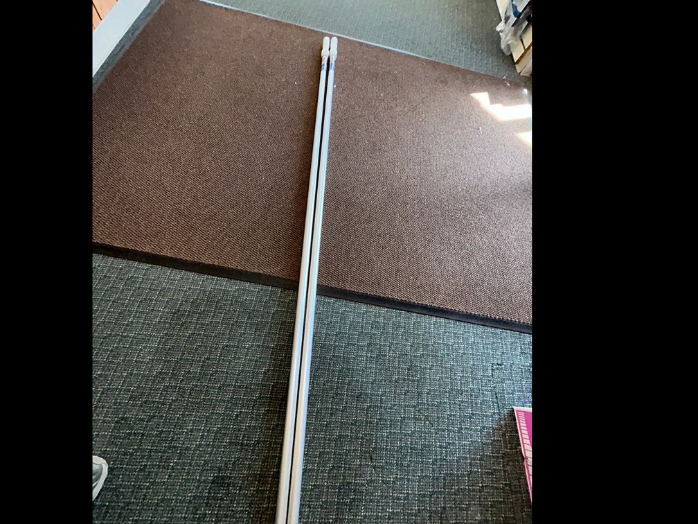 Skimlite aluminum telescopic pole-nylon outside lock-8'5" to 15'10"-model #5008-made in USA-total of 2