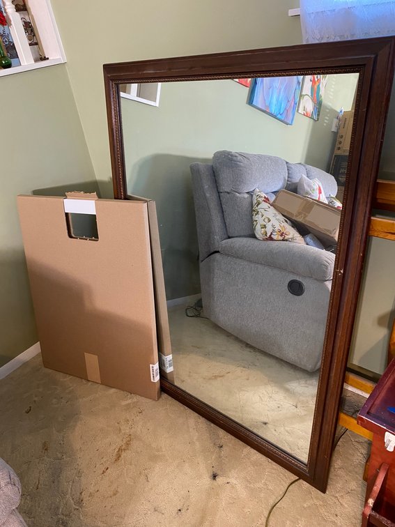 2 Mirrors-larger one is 36" x 49", smaller one is 24" x 30"