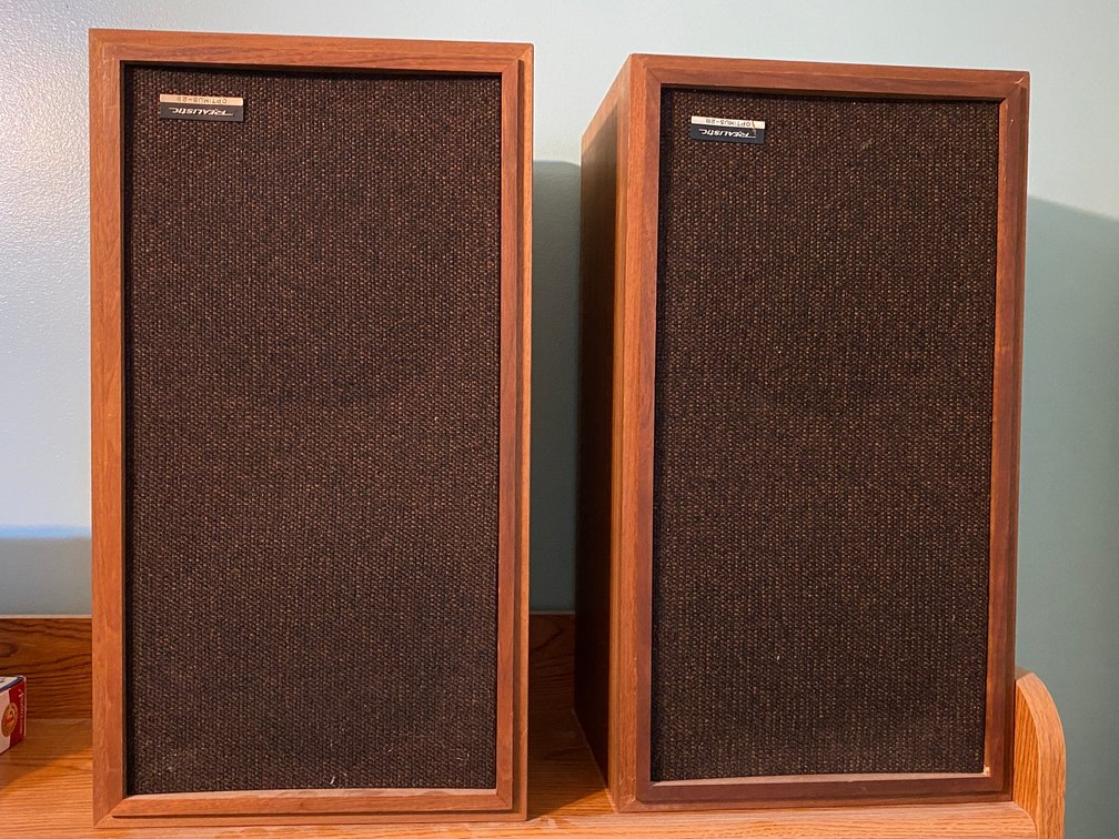 2 Realistic speakers-11" x 20"