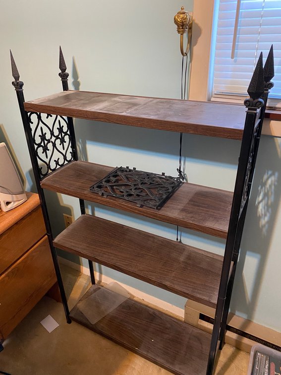 Metal shelf-10" x 30" x 48" tall
