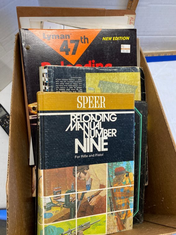 Reloading guides and books