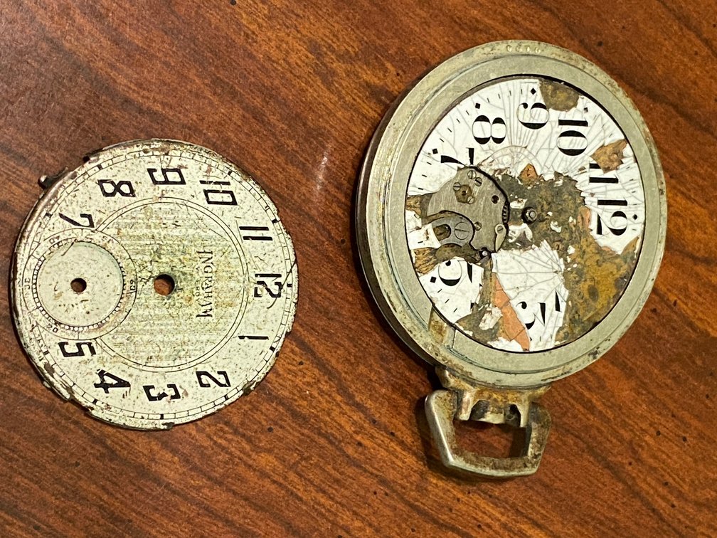 Pocket watch with spare face**unknown condition**