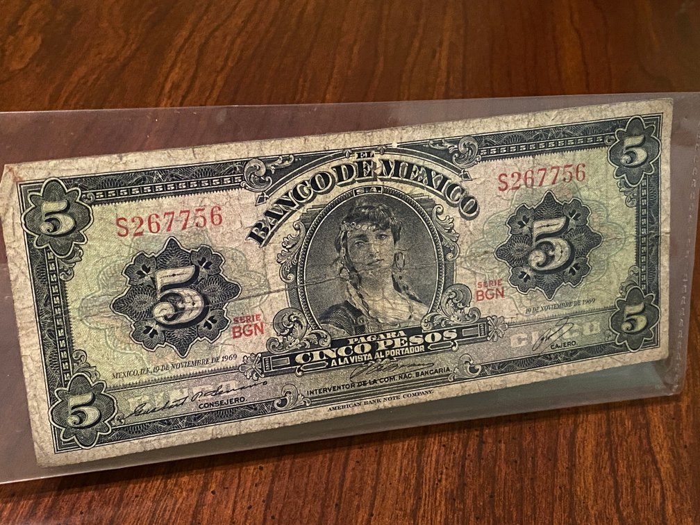 Cinco Peso, Blanco de Mexico