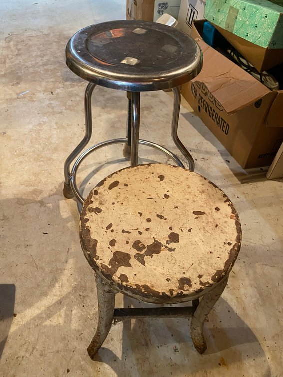 Two Metal Stools