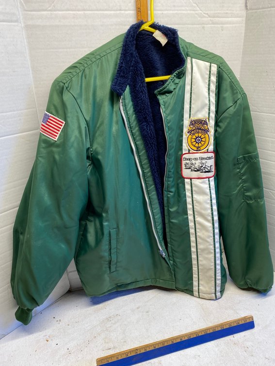 Vintage Teamster's #30 jacket with a Keep On Trucking patch