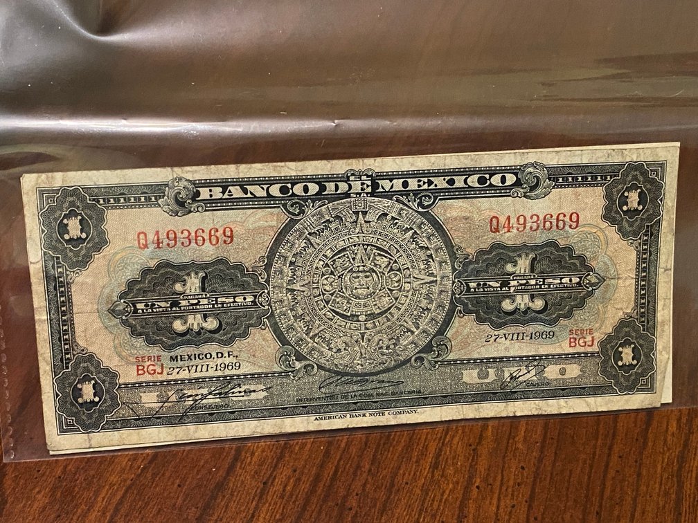 1 Uno Peso, Blanco de Mexico