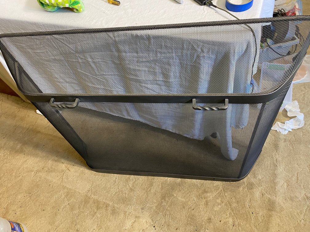 Metal fireplace screen-40" wide x 31" tall