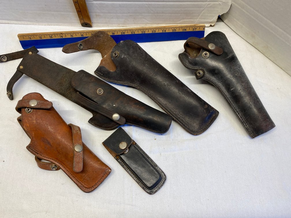Vintage leather holsters