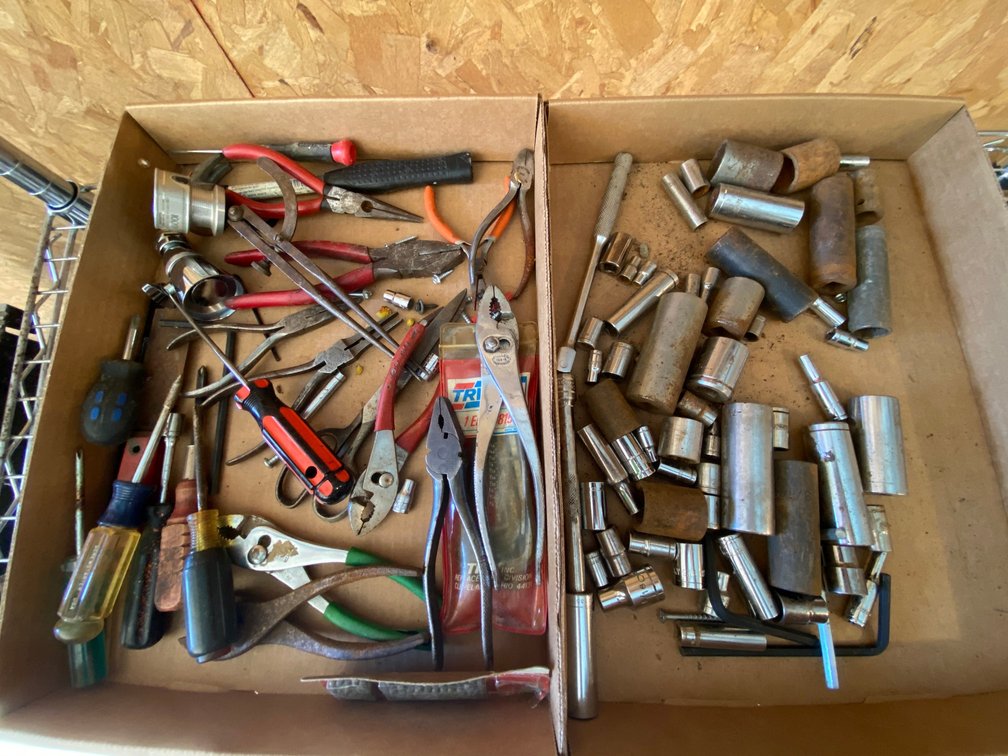 Two Flats of Misc. Tools
