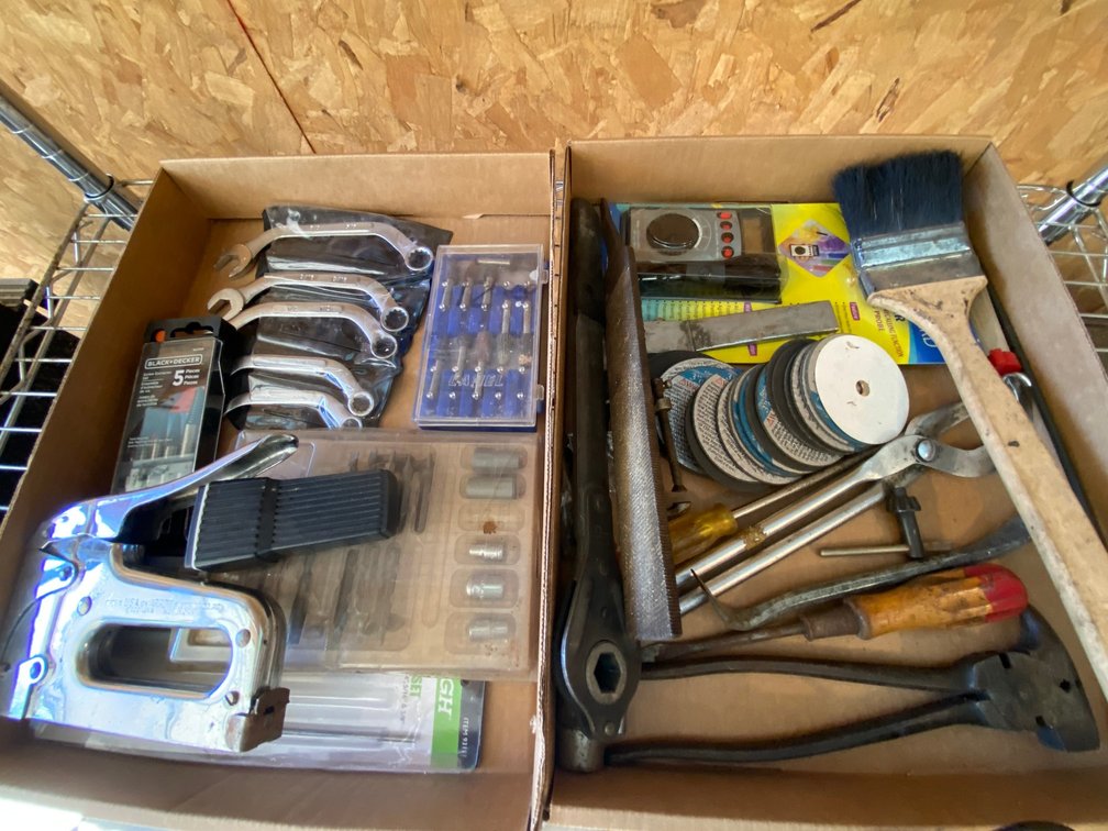 Two Flats of Misc. Tools