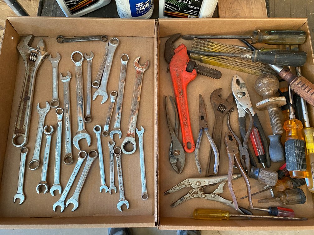 Two Flats of Tools