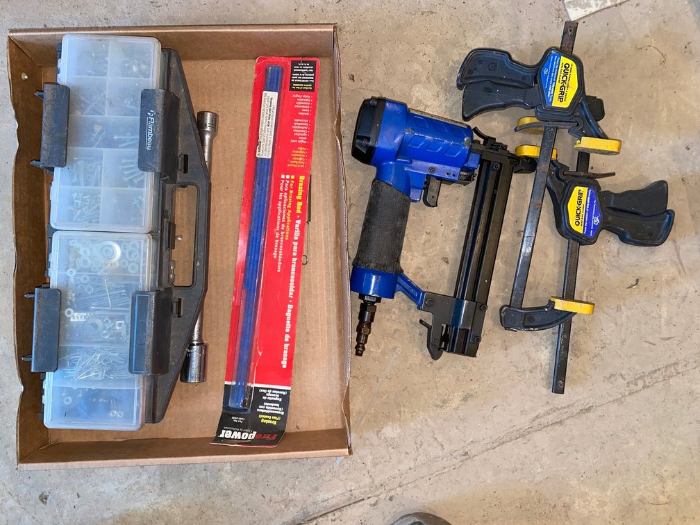 Pneumatic Stapler, Quick-Grip Clamps, Hardware & Brazing Rods