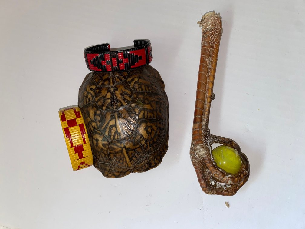 Turkey Collar, Turtle Shell & Bracelets