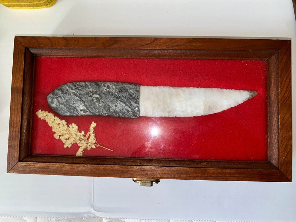 Stone Knife with Walnut Case