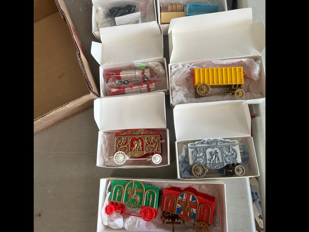 Selection of O Scale circus wagons