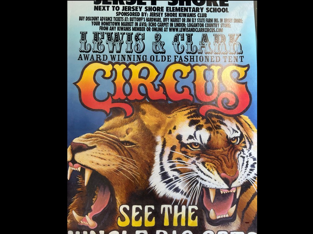 Larger circus advertising posters