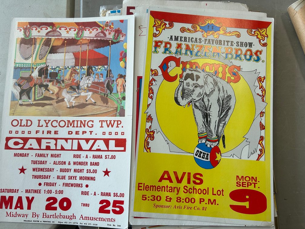 Circus advertising posters