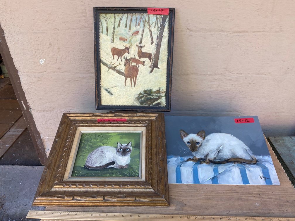 3 Animal paintings