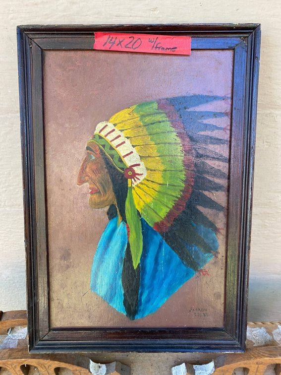 Native American painting-signed