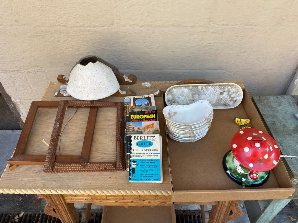 Misc. glassware, books, picture frames, etc.