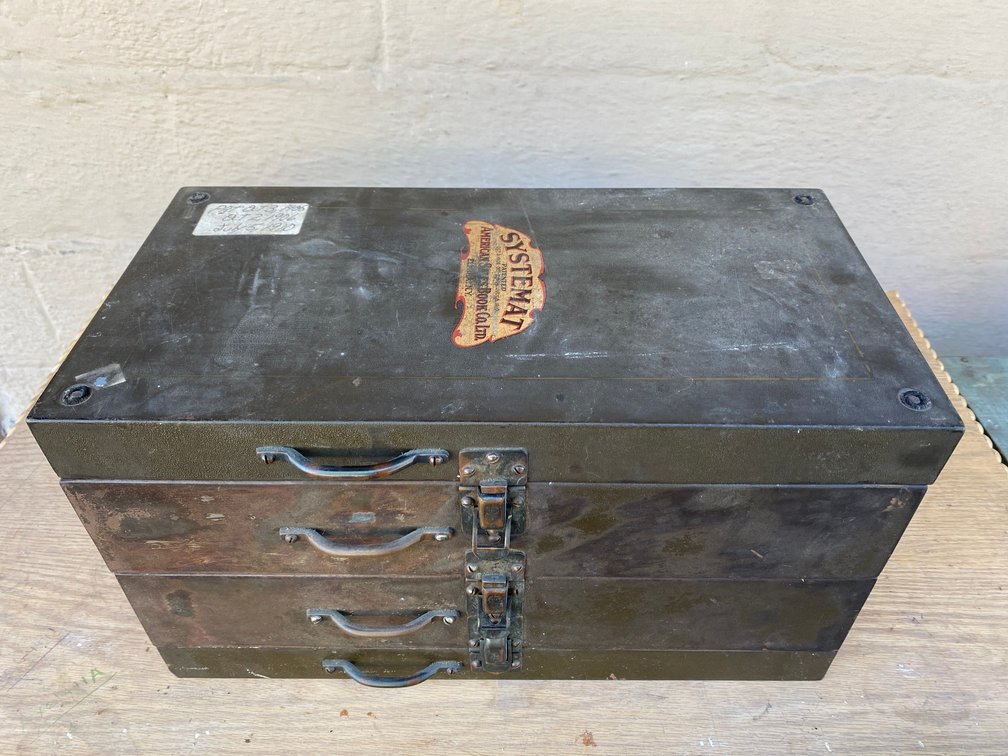 Systemat metal receipt box with multiple levels