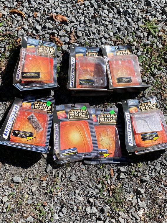 Star Wars toy packages**toys not included**