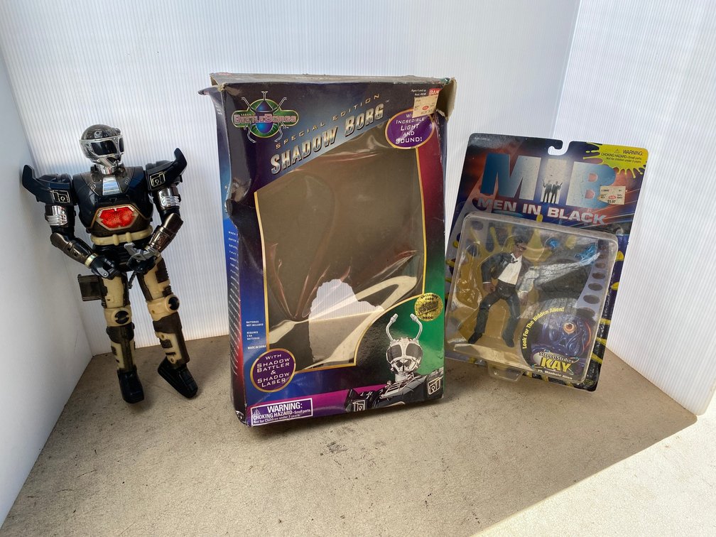 Vintage toys and boxes