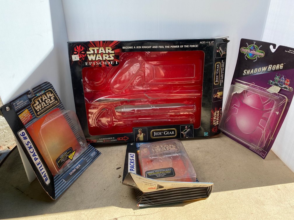 Star Wars toy boxes only**toys not included**