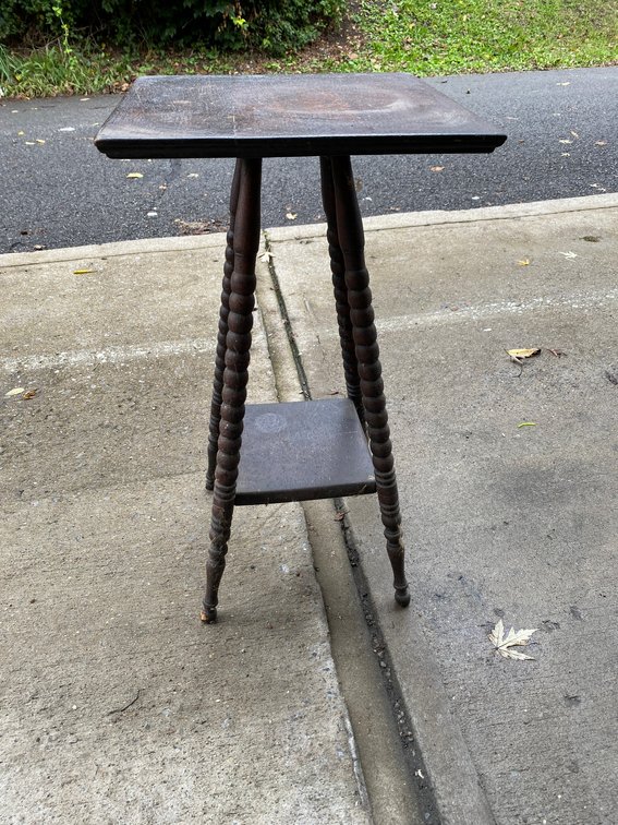 Wooden plant stand