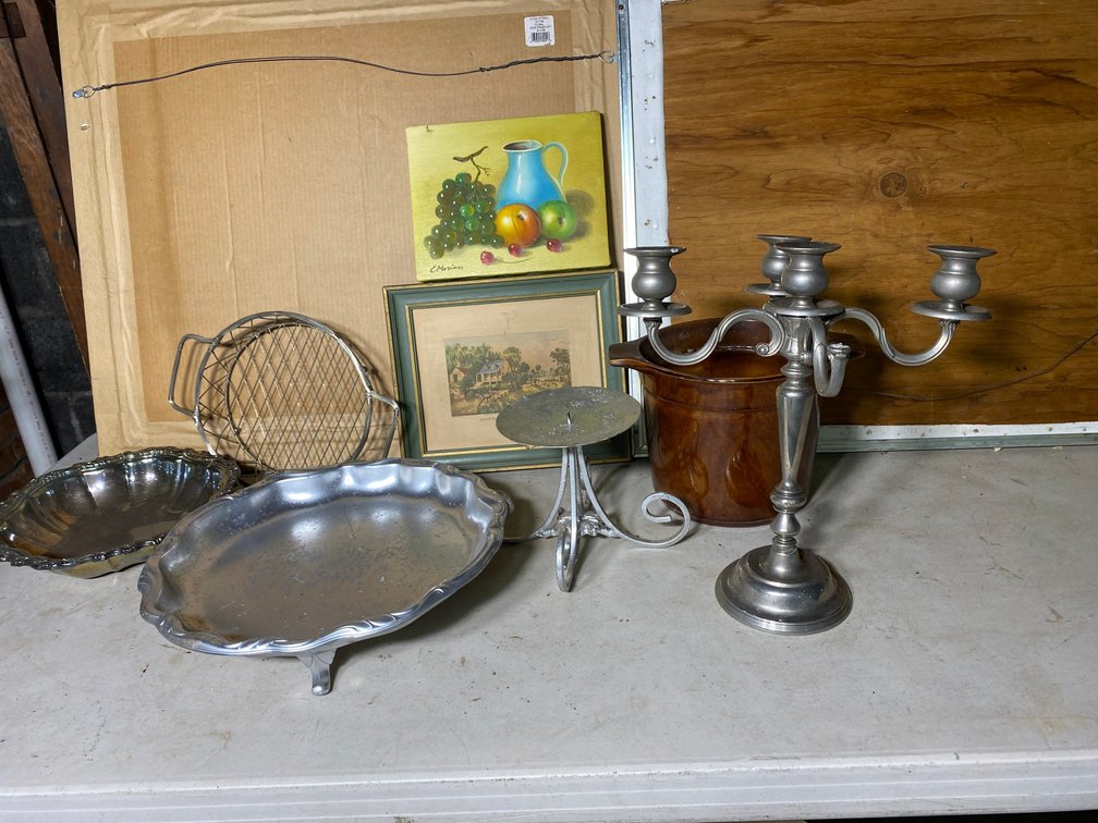 Candleholder-as is, serving trays, wall hangings, etc.
