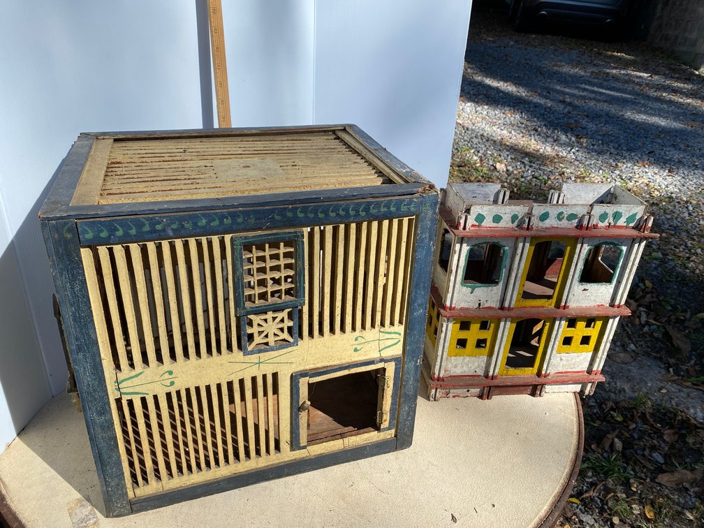Primitive dollhouse, misc.