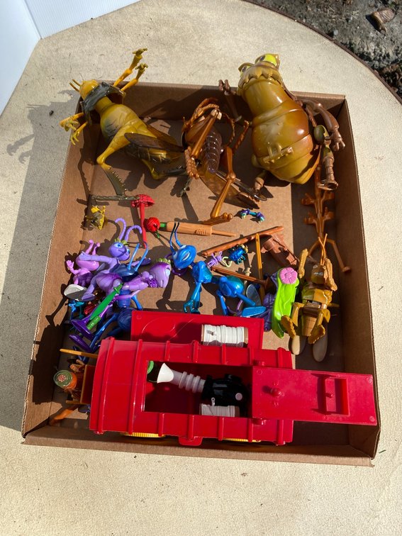 Misc. toys from Bug's Life movie