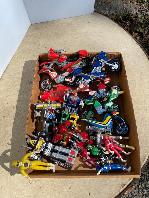 Toys-Transformers, motorcycles, etc.