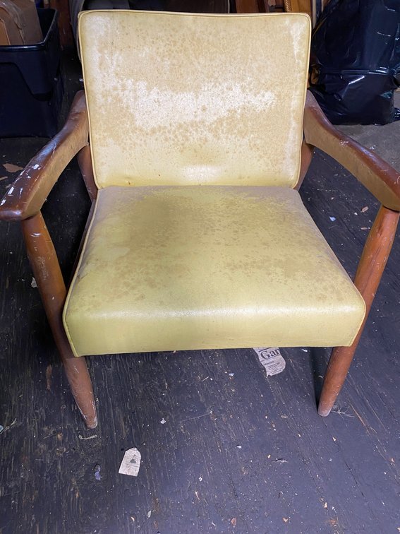 Wooden arm chair