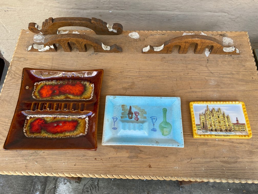 Mid-century modern ashtrays