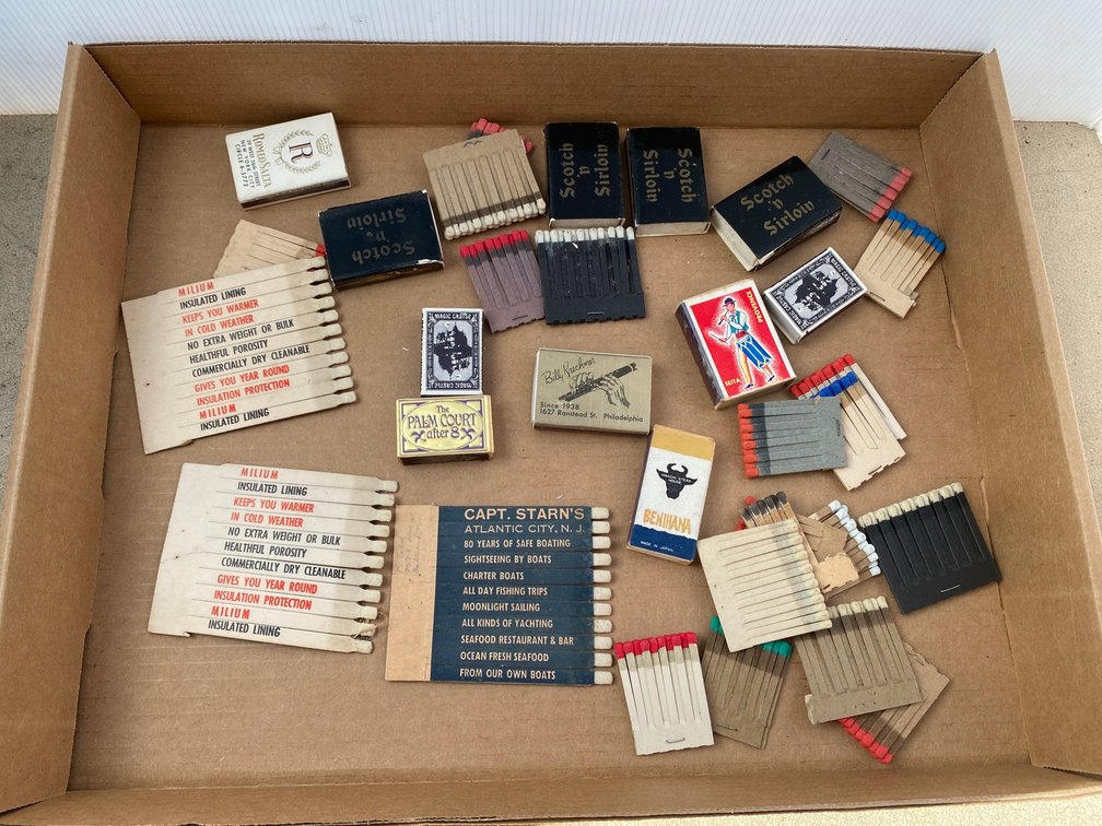 Vintage matchbooks