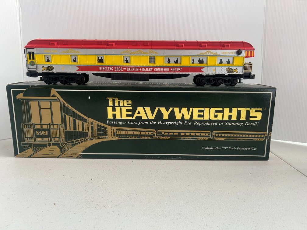 K-Line Heavy Weights Ringling Bros. observation car